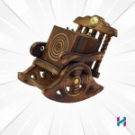 Wooden Chair Antique Stylo Coaster Set of 6 by Bentoshi