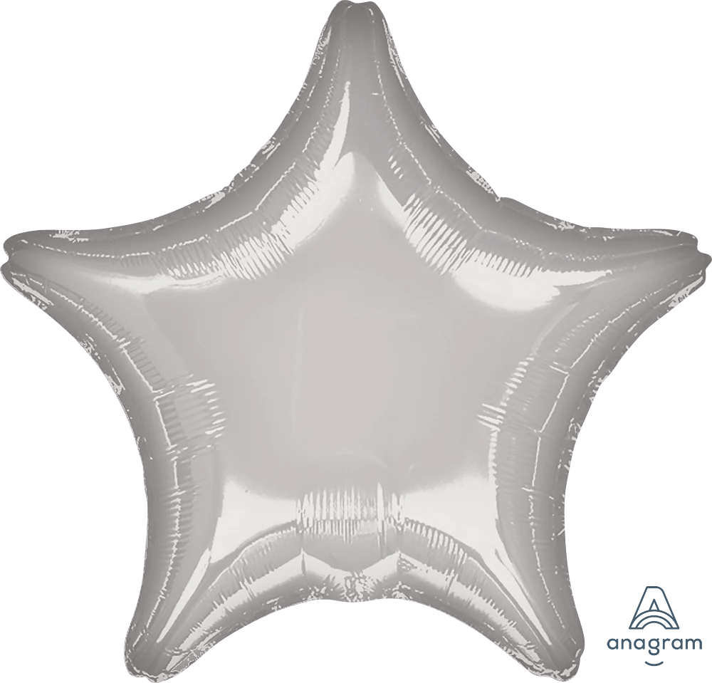 AN Standard Foil balloon Metallic Silver Star