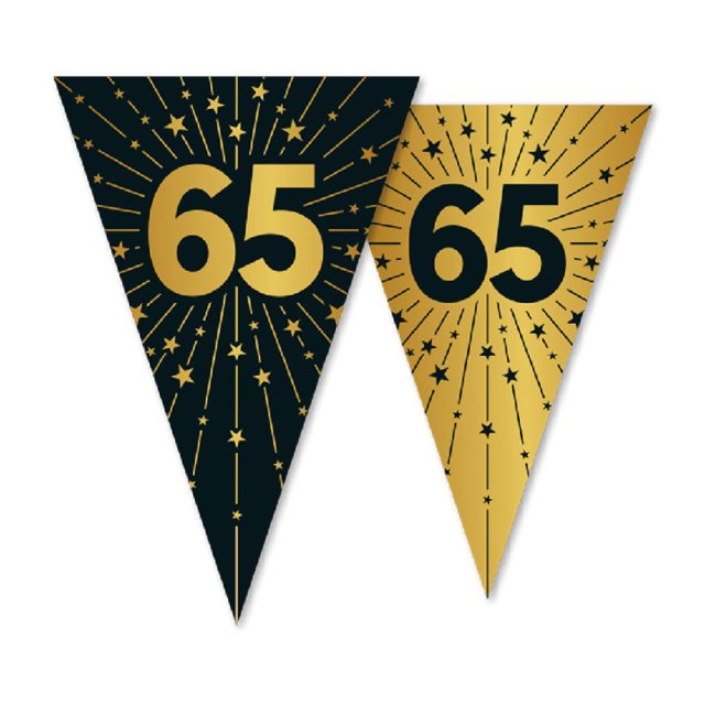 Vlaggenlijn 10 m -20x30cm - '65' Golden Celebrations