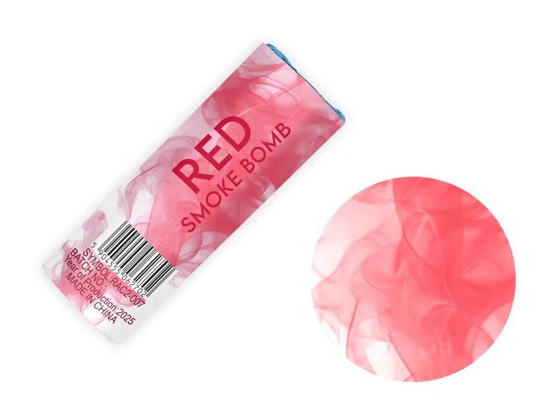 PTD Color Smoke Bomb, 11.5 cm, red (1 pkt / 5 pc.)