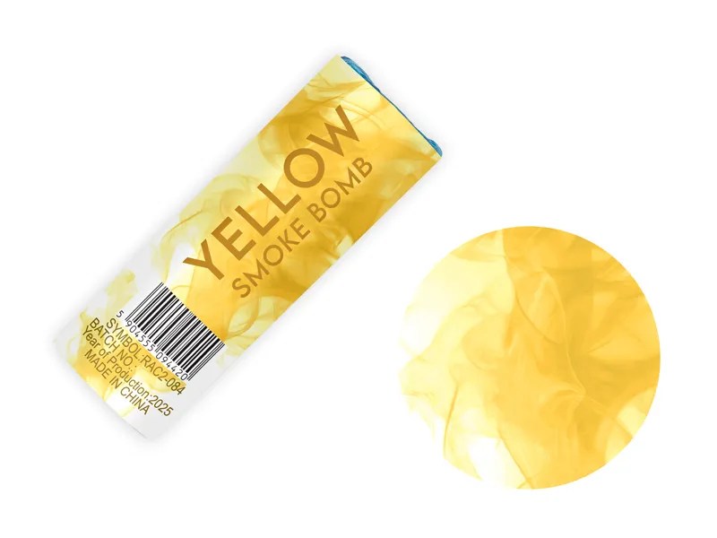 PTD Color Smoke Bomb, 11.5 cm, yellow (1 pkt / 5 pc.)