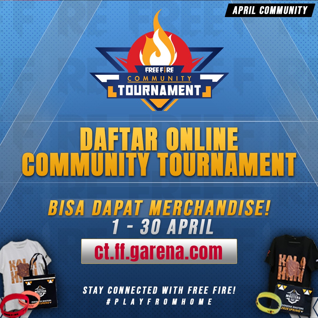 Mengundang tim professional free fire dari seluruh dunia dari beberapa . Buat Turnamen Online Selama Bulan April Dapatkan Merchandise Eksklusif Garena Free Fire
