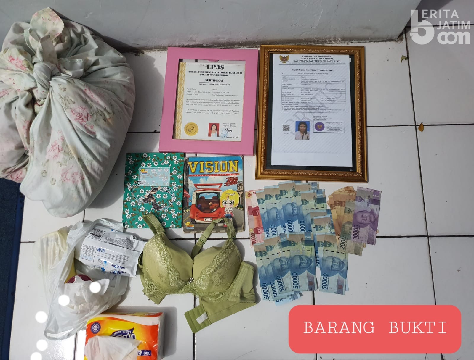 Sediakan Layanan Esek-esek, Panti Pijat Yuli Massage Kediri Digerebek |  beritajatim.com