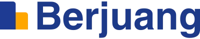 Berjuang.com logo blue white background
