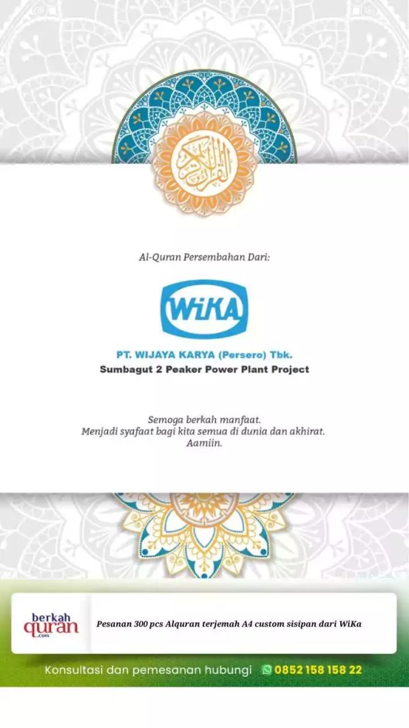 Grosir Alquran Original di Kota Ternate Kontak 0852-158-158-22 - BerkahQuran.com