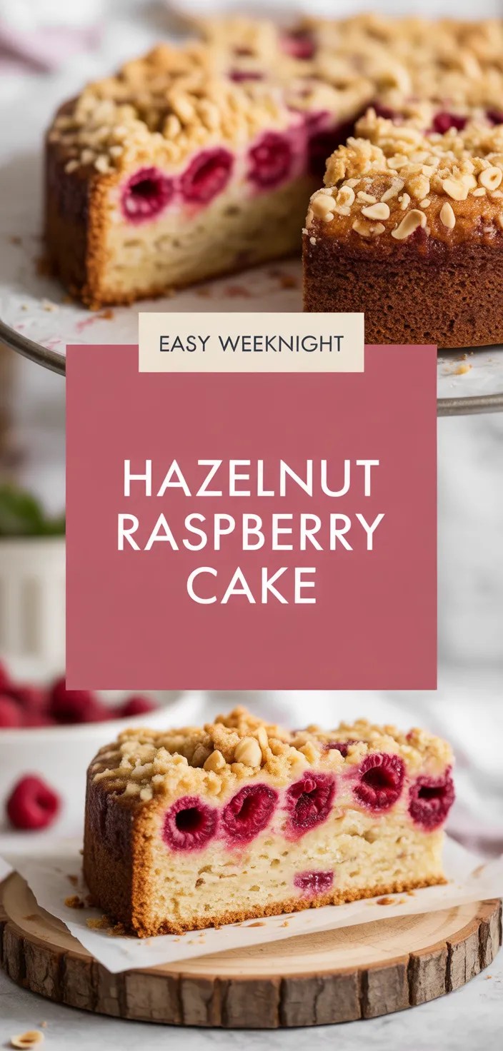 A photo of Hazelnut Raspberry Cake Recipe