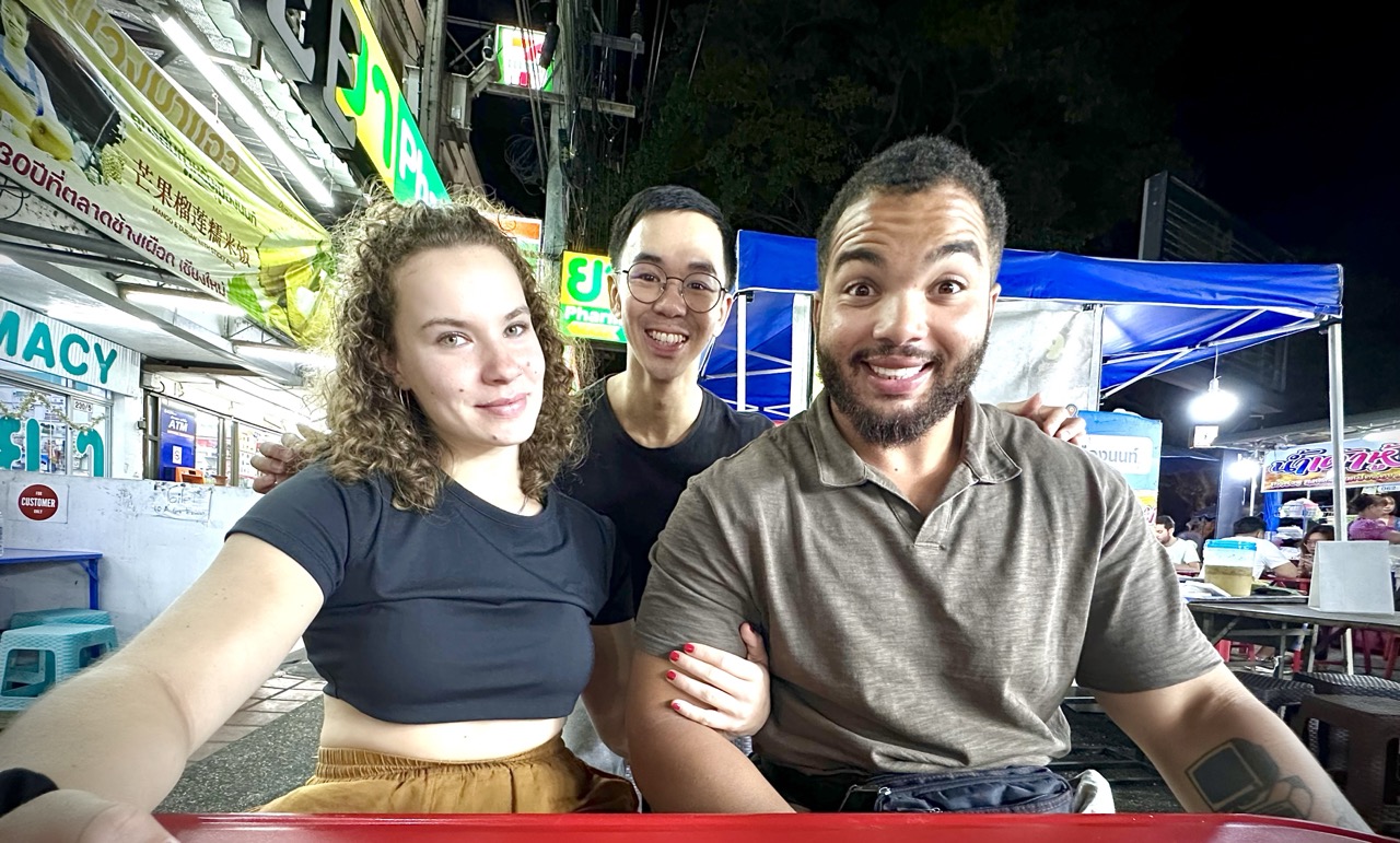 Night out with Gym Coach Alexandra and David