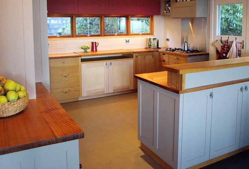 A kitchen by southern Tasmanian cabinetmaker, Bernd Farasin, Bruny Island.