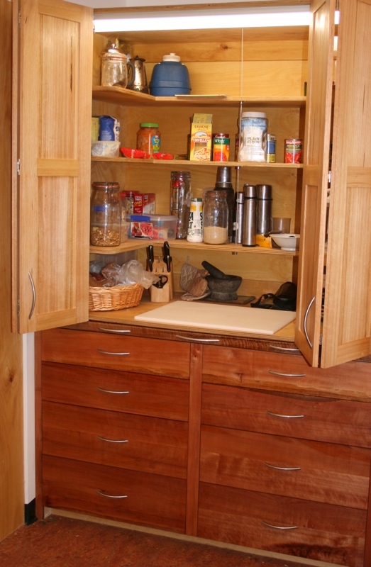 A kitchen by southern Tasmanian cabinetmaker, Bernd Farasin, Bruny Island.