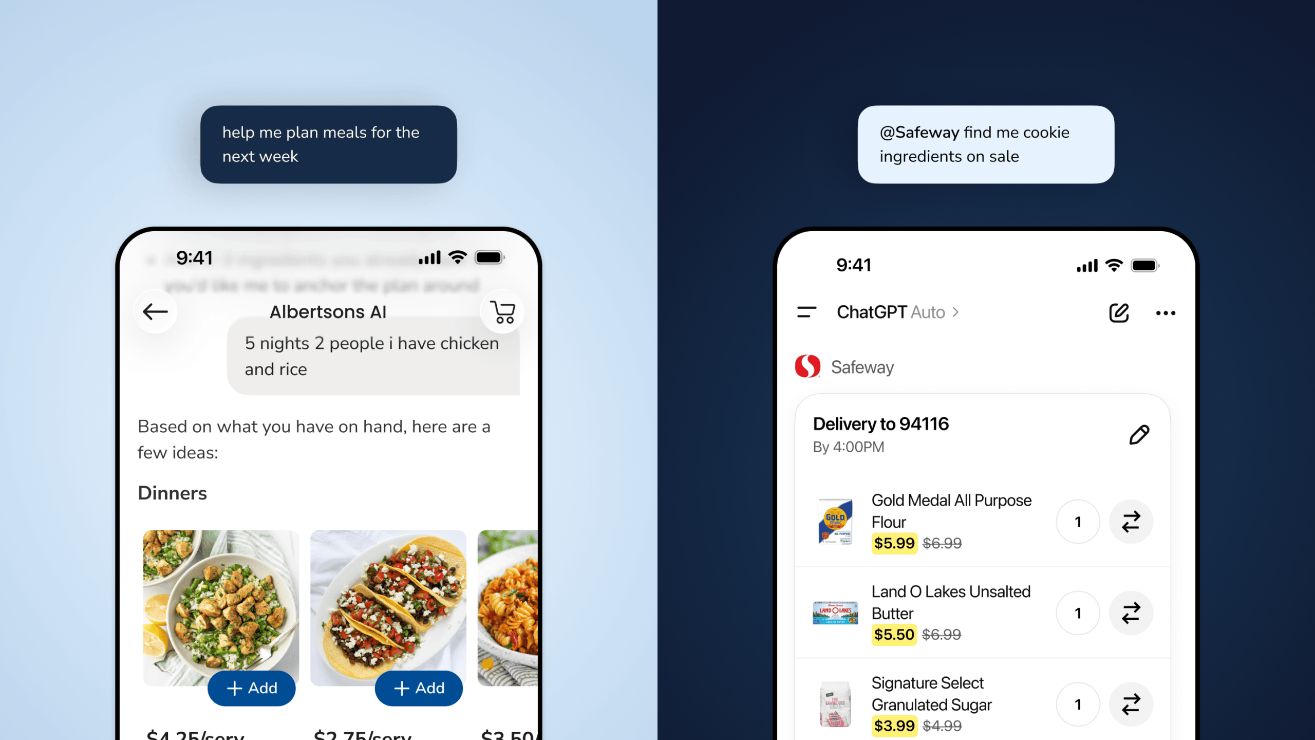 Shaping agentic commerce for groceries