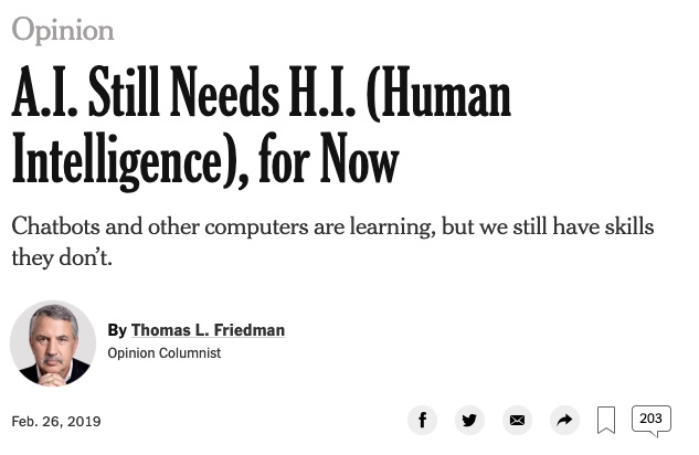 The agony and the ecstasy of a thomas l. friedman column about your