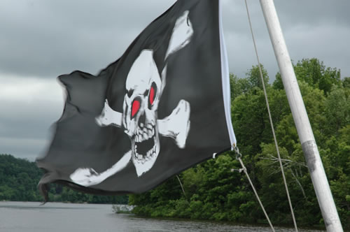 Pirate flag, Kennebec River