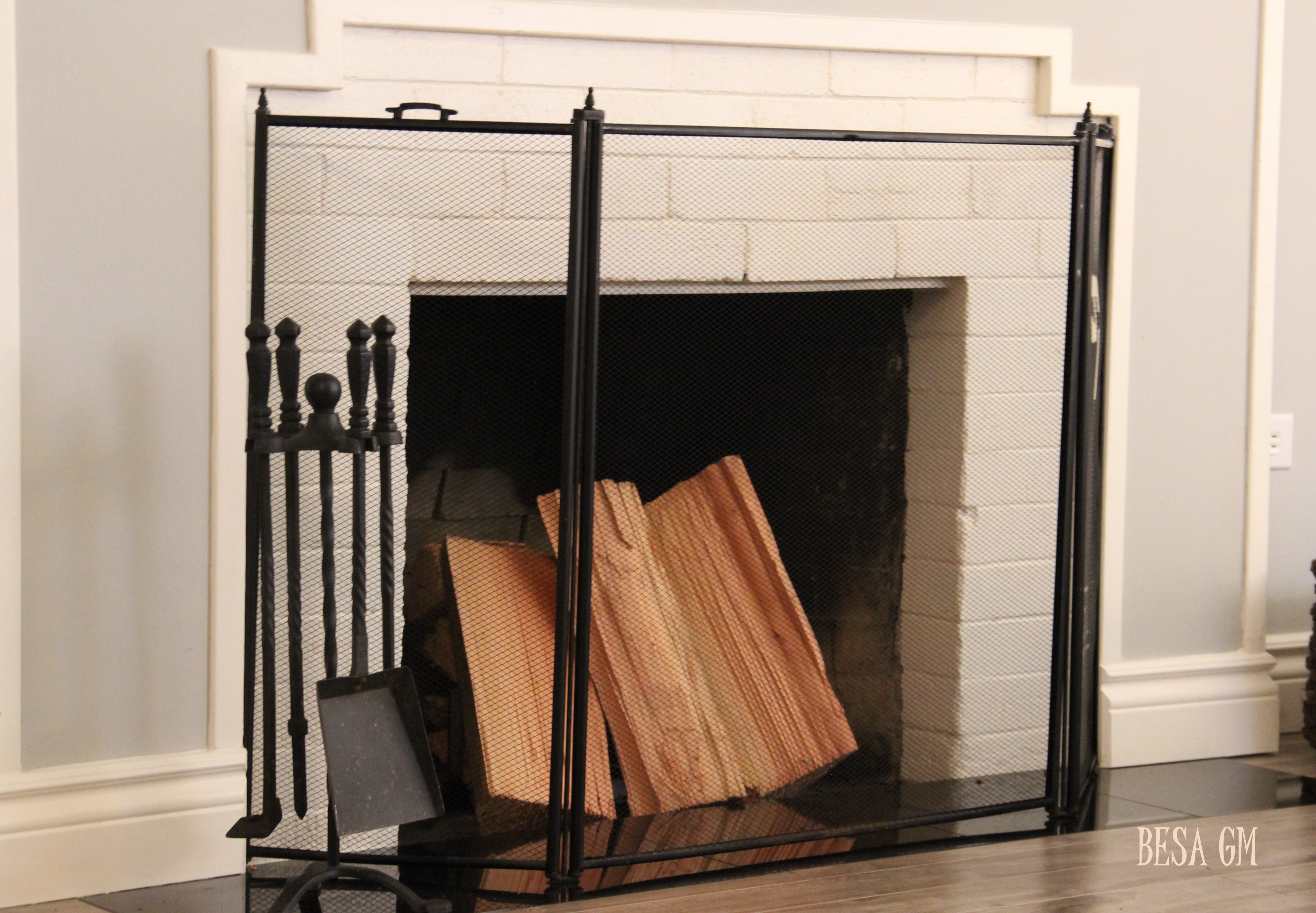 Heat Surge Mini Glo Wide Screen Portable Electric Fireplace Heater Air Filtration