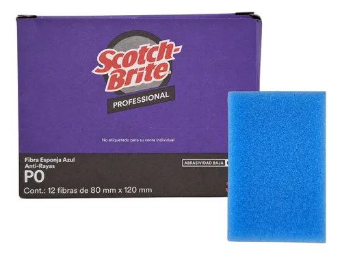Fibra Scotch Azul Anti-Rayas C/12 pz (P0)