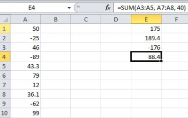 SUM function ranges SUM function ranges