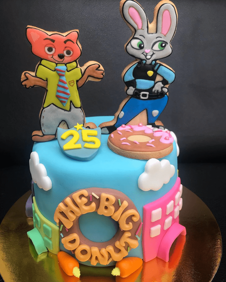 Zootopia Cake Design Images (Zootopia Birthday Cake Ideas)