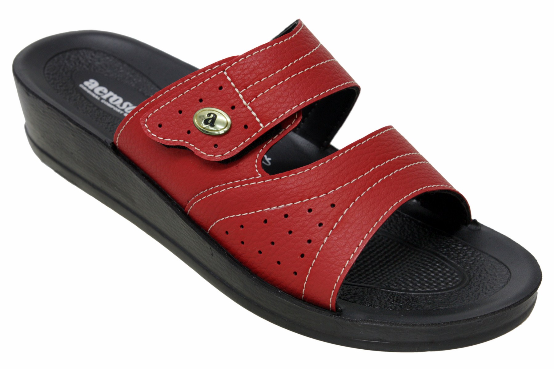 Sandali Elasticizzati Aerosoft Reha 06, Unisex, Traspiranti, Antiscivolo, Regolabili, Made In Italy