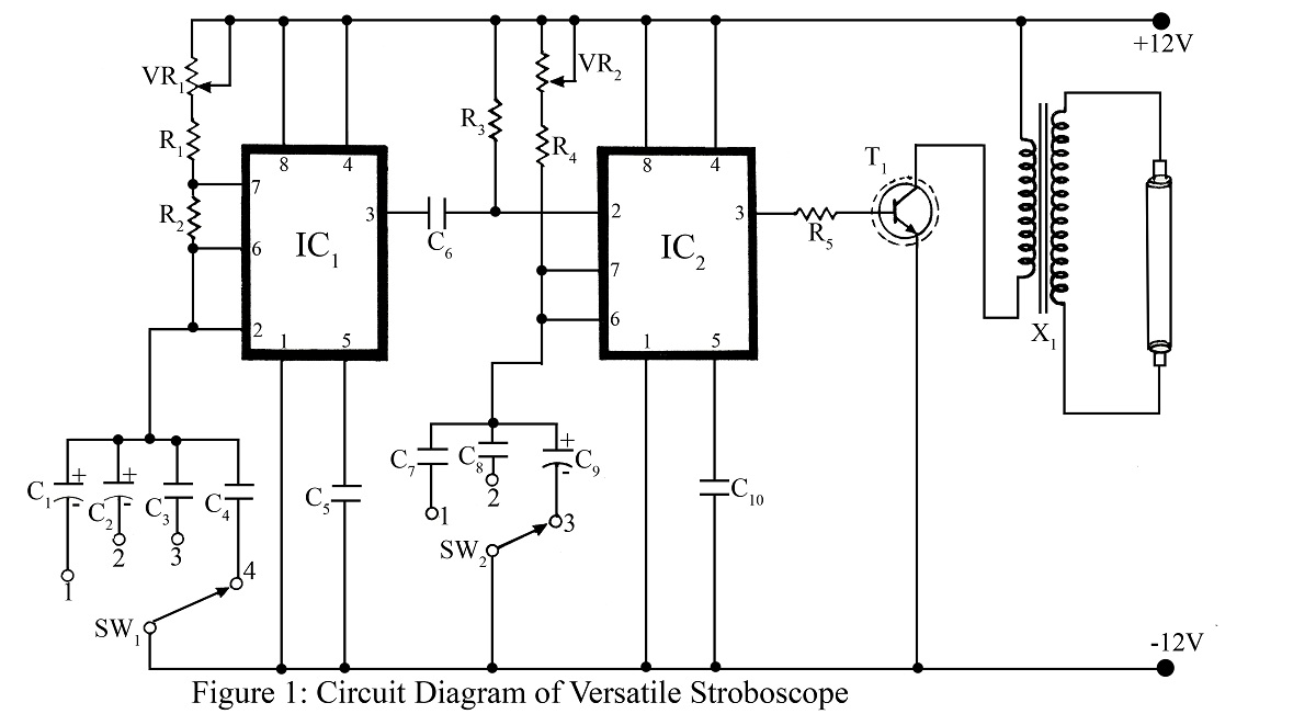 Strobe Light circuit using 555 IC - Best Engineering Projects 2013 triumph bonneville wiring diagram 