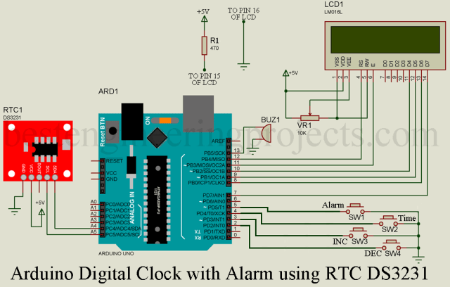 Arduino Alarm Clock with Time Setting