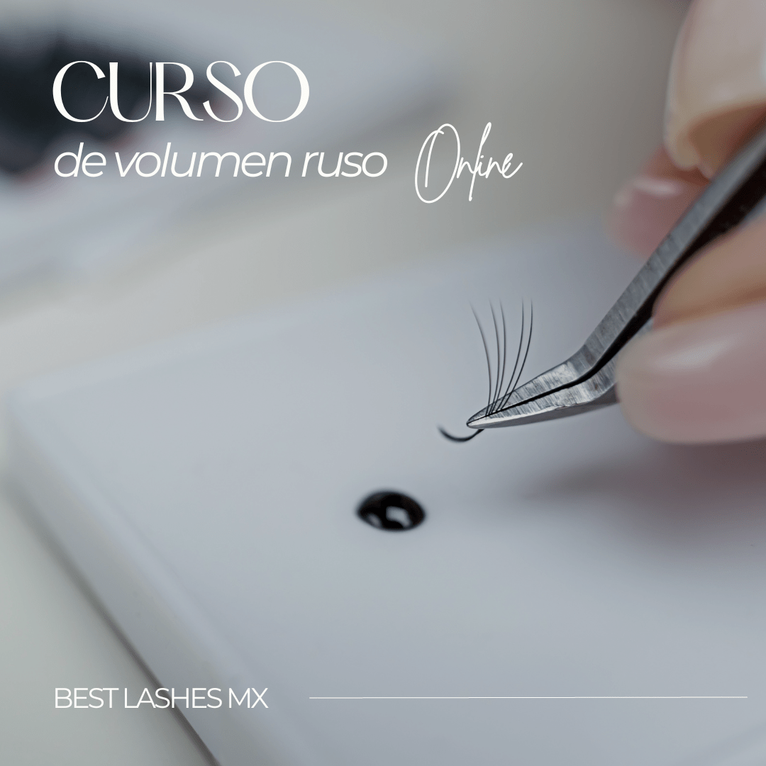 Curso de extensiones de pestañas (Volumen Ruso) "Online"
