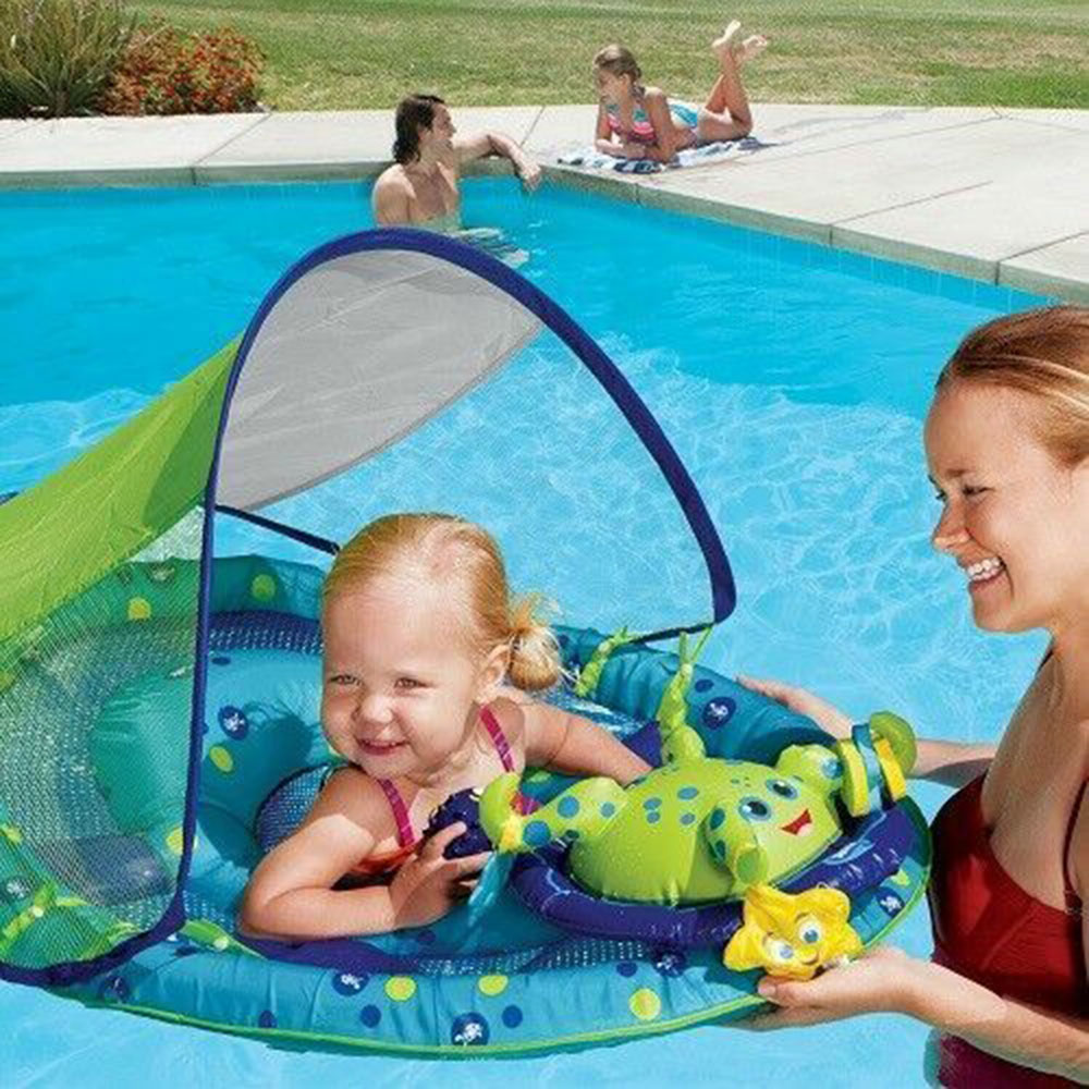 🔥Swimming Pool Inflatable Baby Spring Float Canopy 6038664