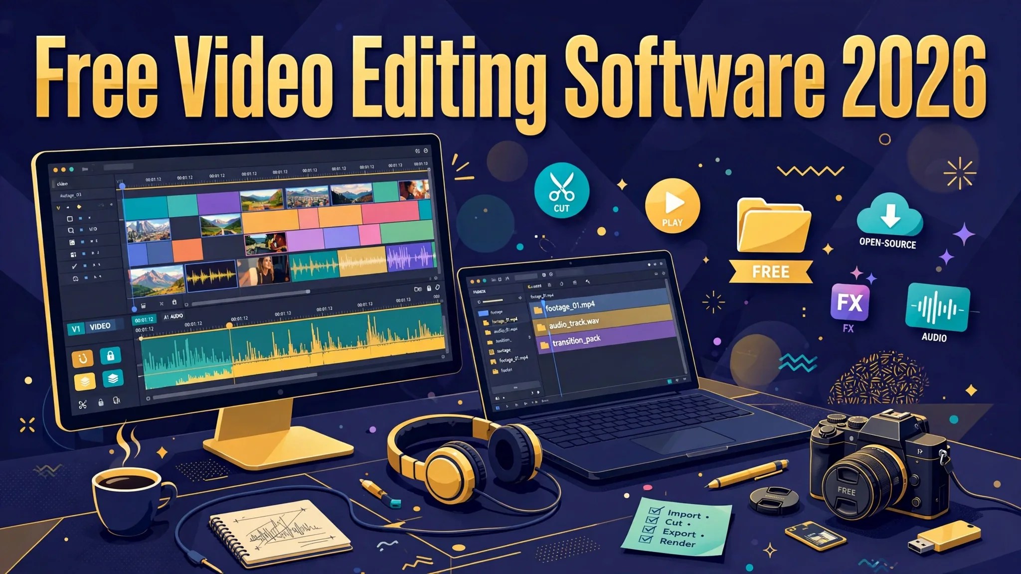 Best free video editing software for vlogging in 2026