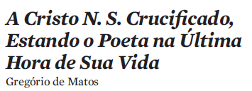 Literatura: Barroco