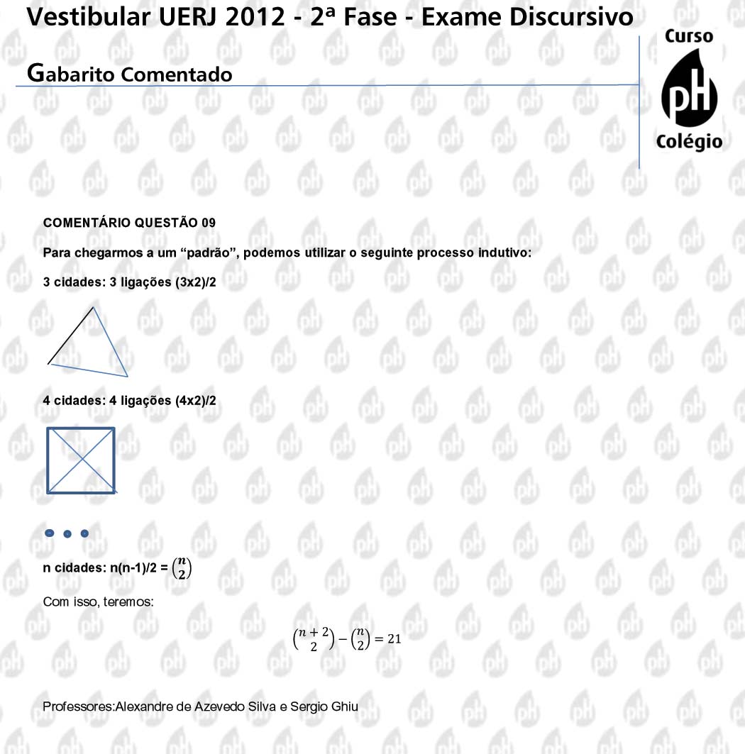 Uerj 2012 &ndash; Matem&aacute;tica (quest&atilde;o 9)