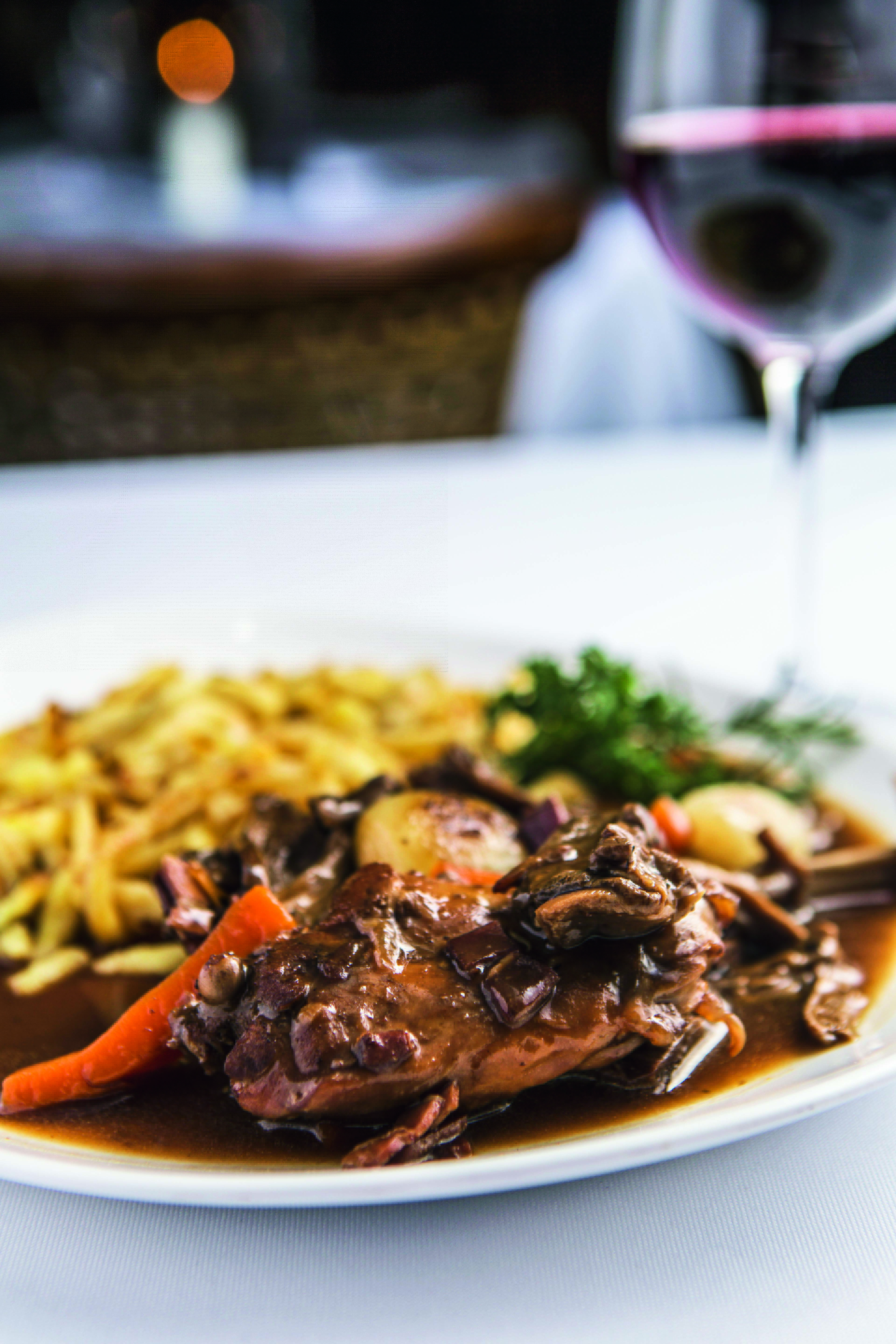 Florina: cozido com cogumelos, vem junto de sp&auml;tzle