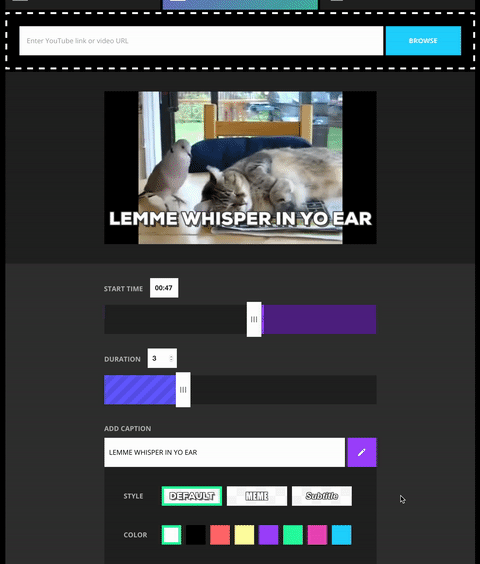 To create an animated gif template, choose a video in the gif maker and click save as template. Giphy S New Tool Makes It Dead Simple To Create Gifs From Video Techcrunch