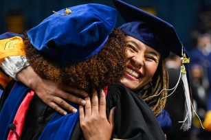 Undergraduate Commencement-24-2- Students participate in the second of two undergraduate school commencement ceremonies, Saturday, May 4, 2024 in McKenzie Arena at the University of Tennessee at Chattanooga.