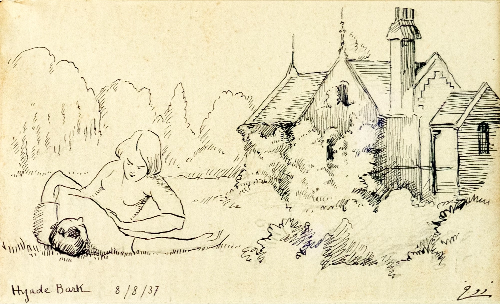 Moustafa Farroukh — Hyde park — 1937