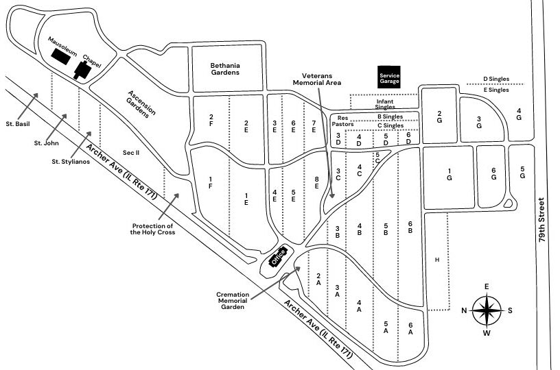 Castlemaine Cemetery Map Bethania Map 