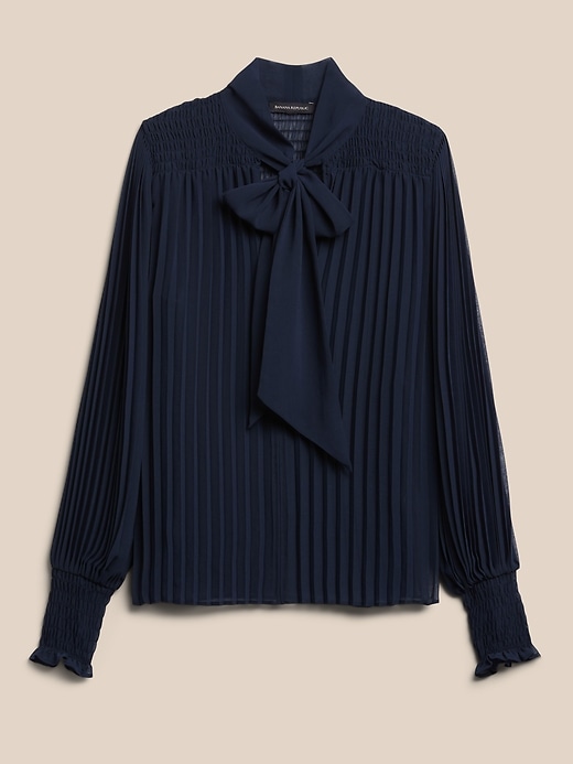 2021 Holiday Style NavySilkyBlouse - 2021 Holiday Style