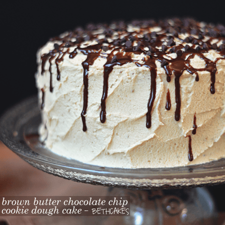 Brown Butter Chocolate Chip Cookie Dough Cake