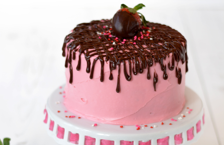 Strawberry Fudge Cake