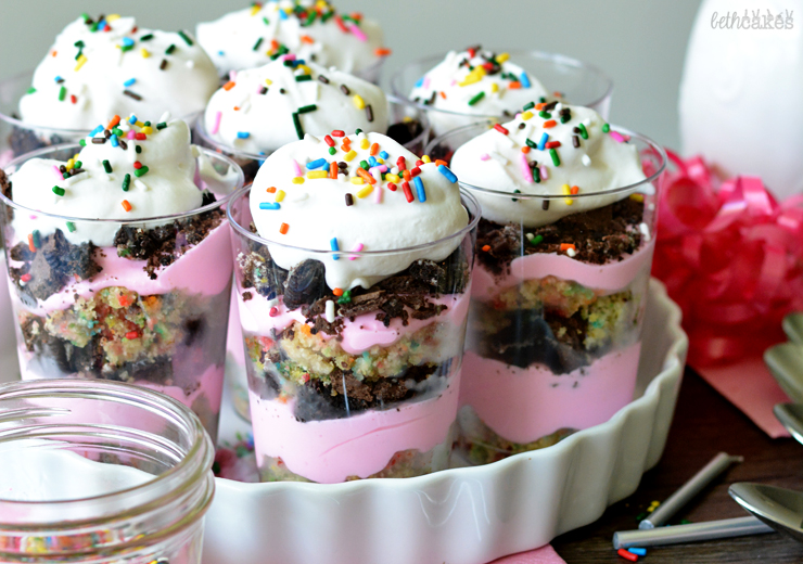 Funfetti Oreo Cheesecake Trifles
