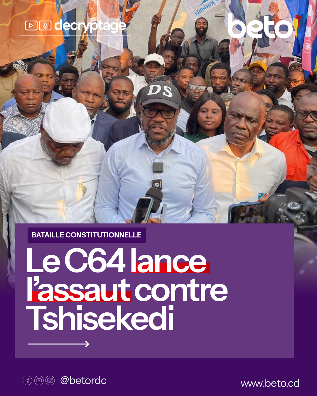 STORY/ Le C64 lance l’assaut contre Tshisekedi