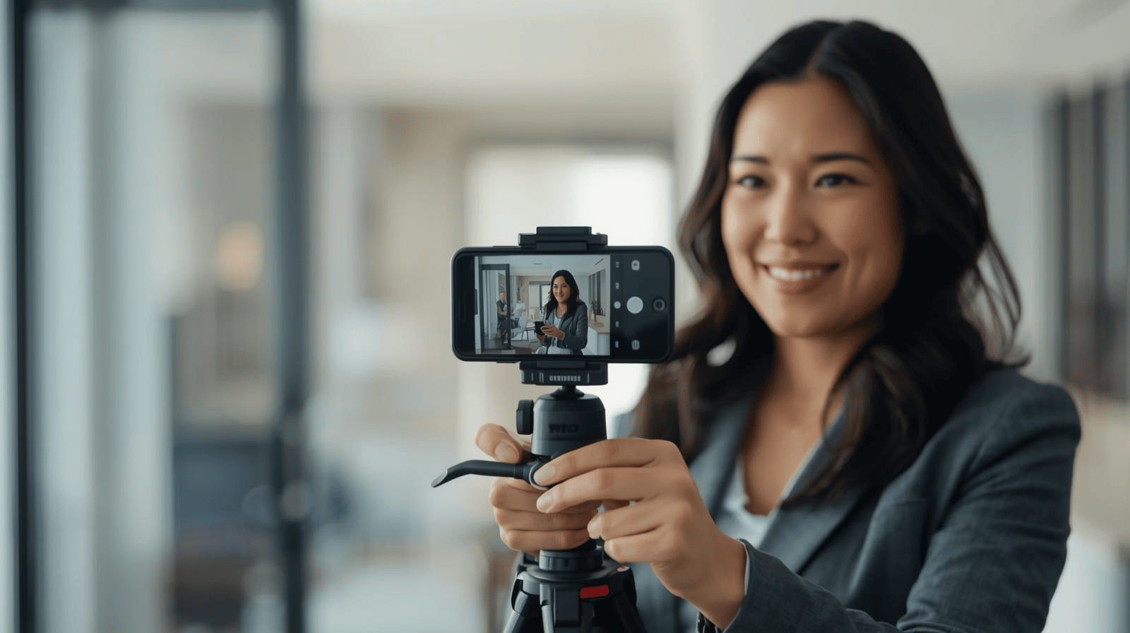 real estate walk through videos filming iphone tripod