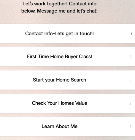linktree real estate agent example