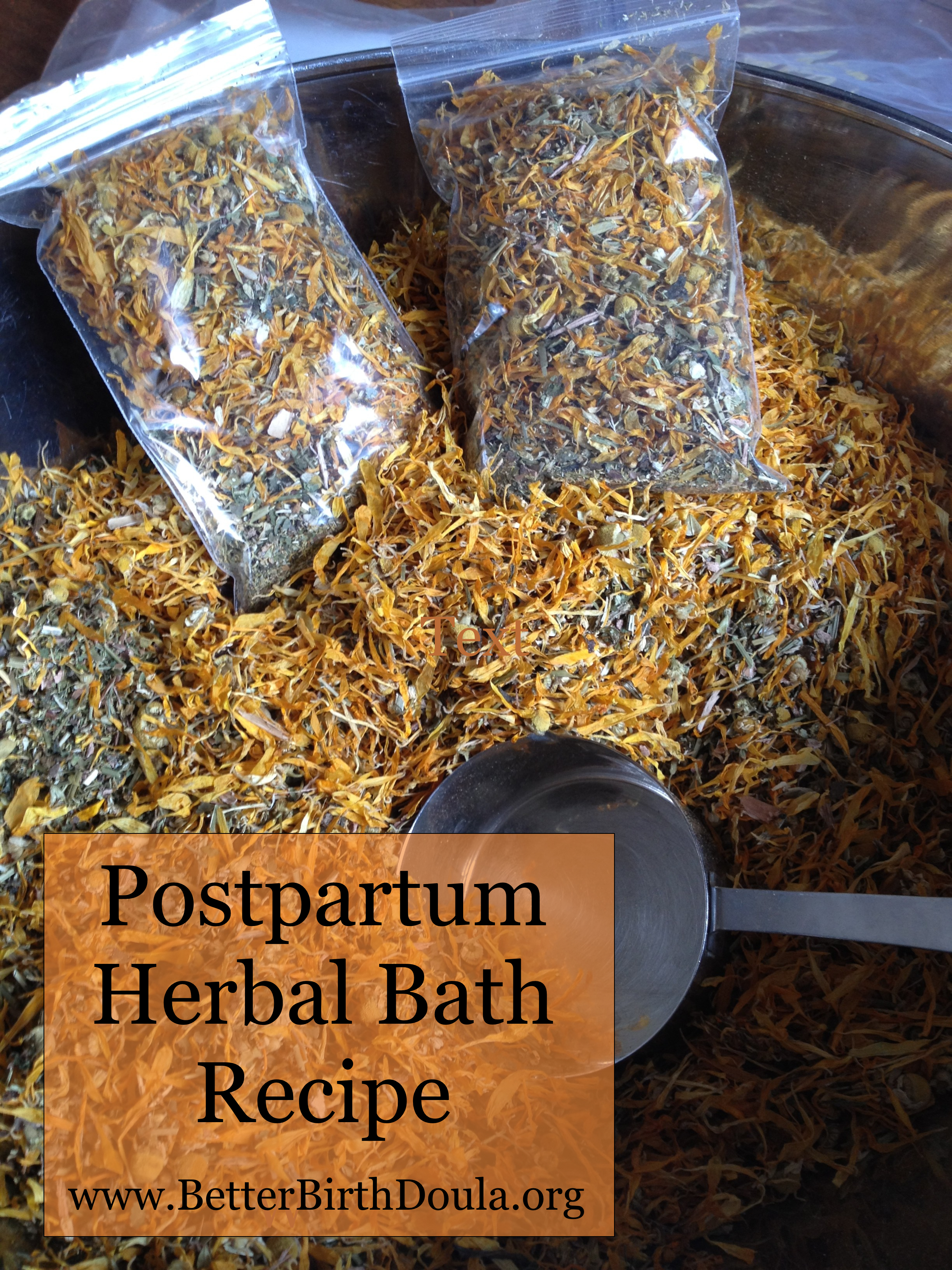 Postpartum Herbal Bath Take II
