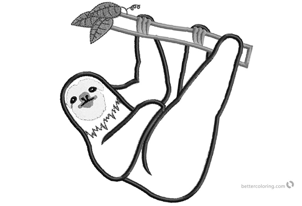 woven sloth coloring pages free printable coloring pages