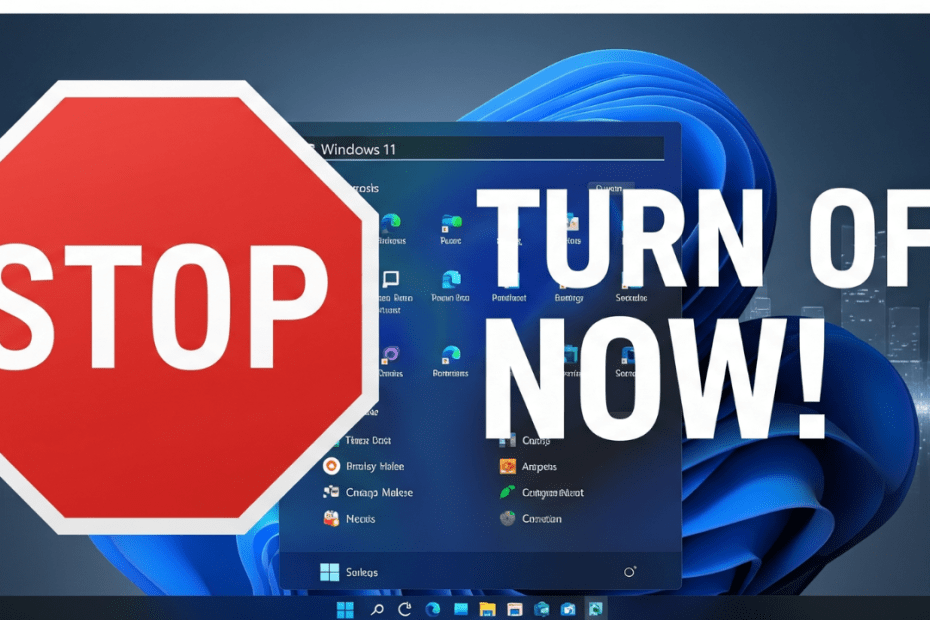 Windows Settings to Turn Off