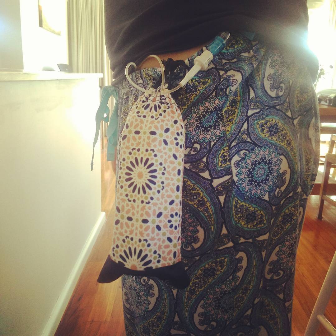 Baxter pump for IV antibiotics when needed.