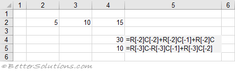 The autosum feature · method three: Excel Formulas A1 Or R1c1 Notation