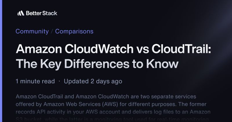 Amazon Cloudwatch Vs Cloudtrail The Key Differences To Know Better - Mobile Colorful Backgrounds for Desktop