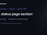 Get Status Page Section Better Stack Documentation