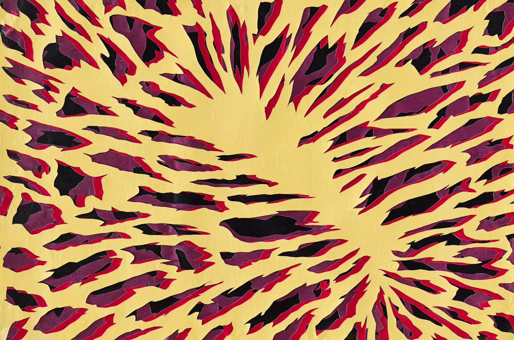 Layered-Serie 2013/14, Papierschnitt, Maße 60x 80 cm