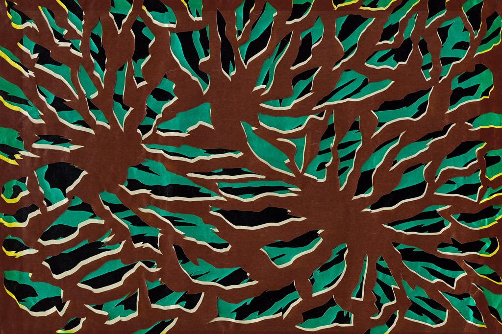 Layered-Serie 2013/14, Papierschnitt, Maße 60x 80 cm