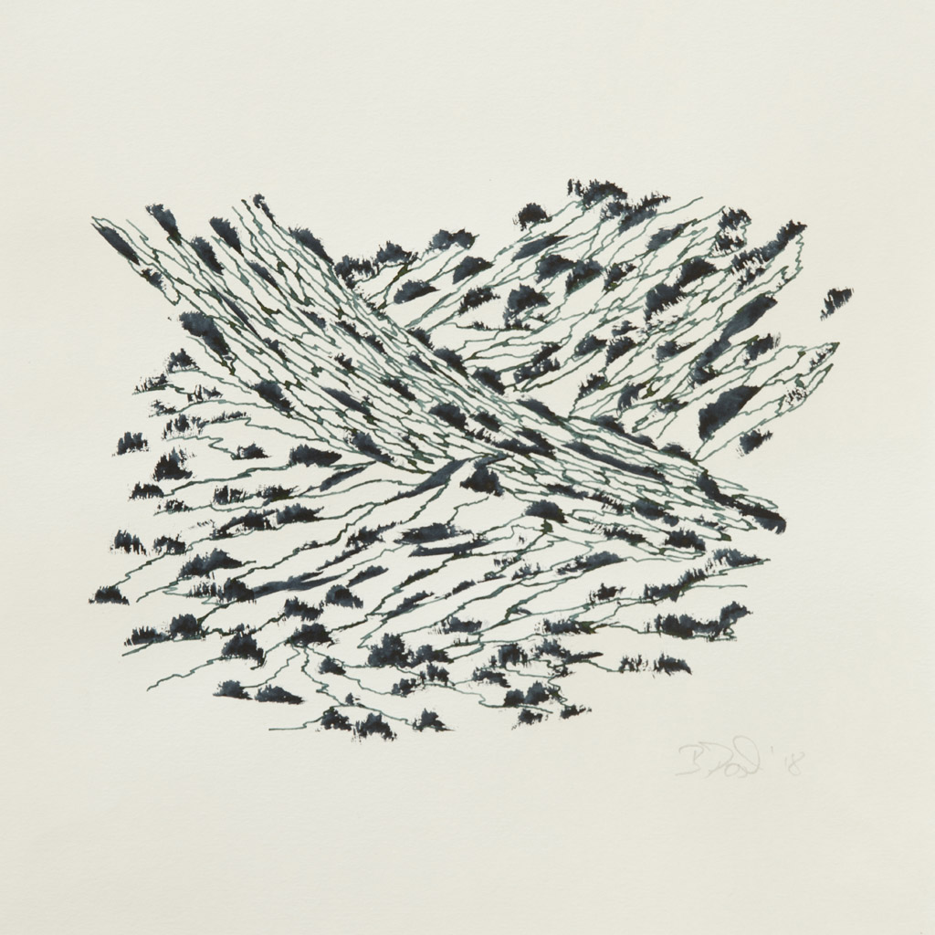 Mindmaps: 2018-2021,Tusche, 25 x 25 cm